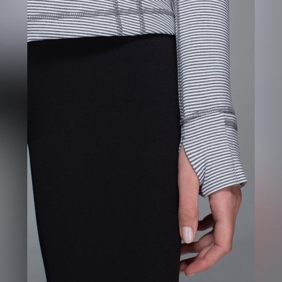 Lululemon Define Tonka Stripe Heathered Slate White Full Zip Athletic Jacket 10 - Picture 13 of 16